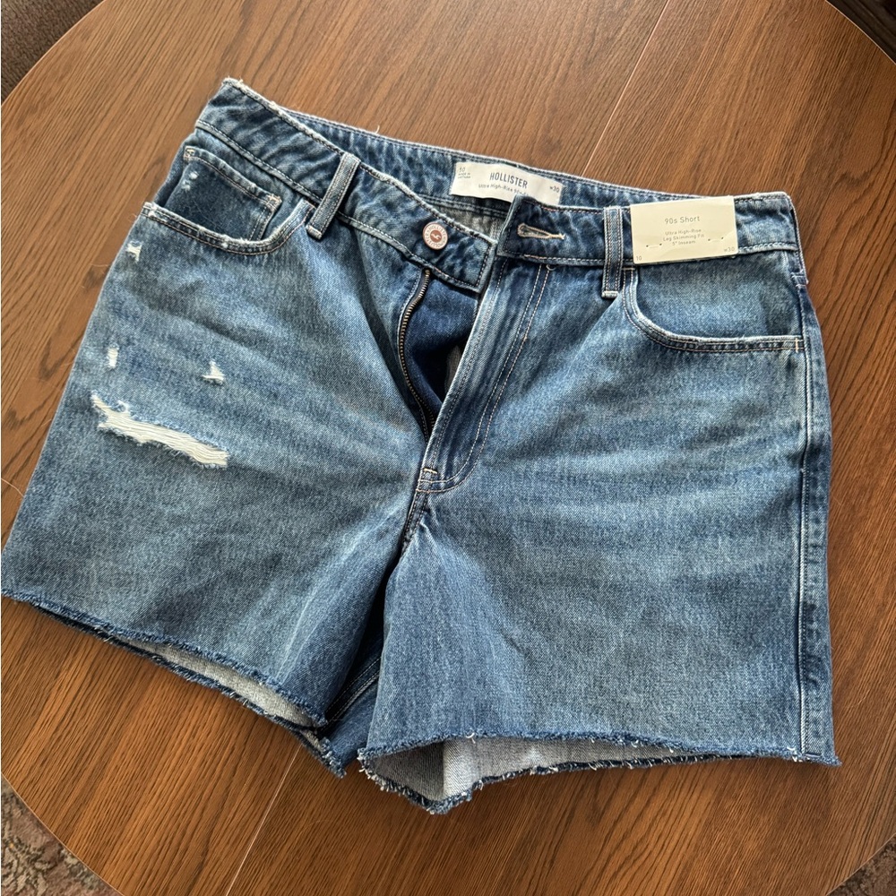 Hollister Women's Distressed Blue Jean Shorts